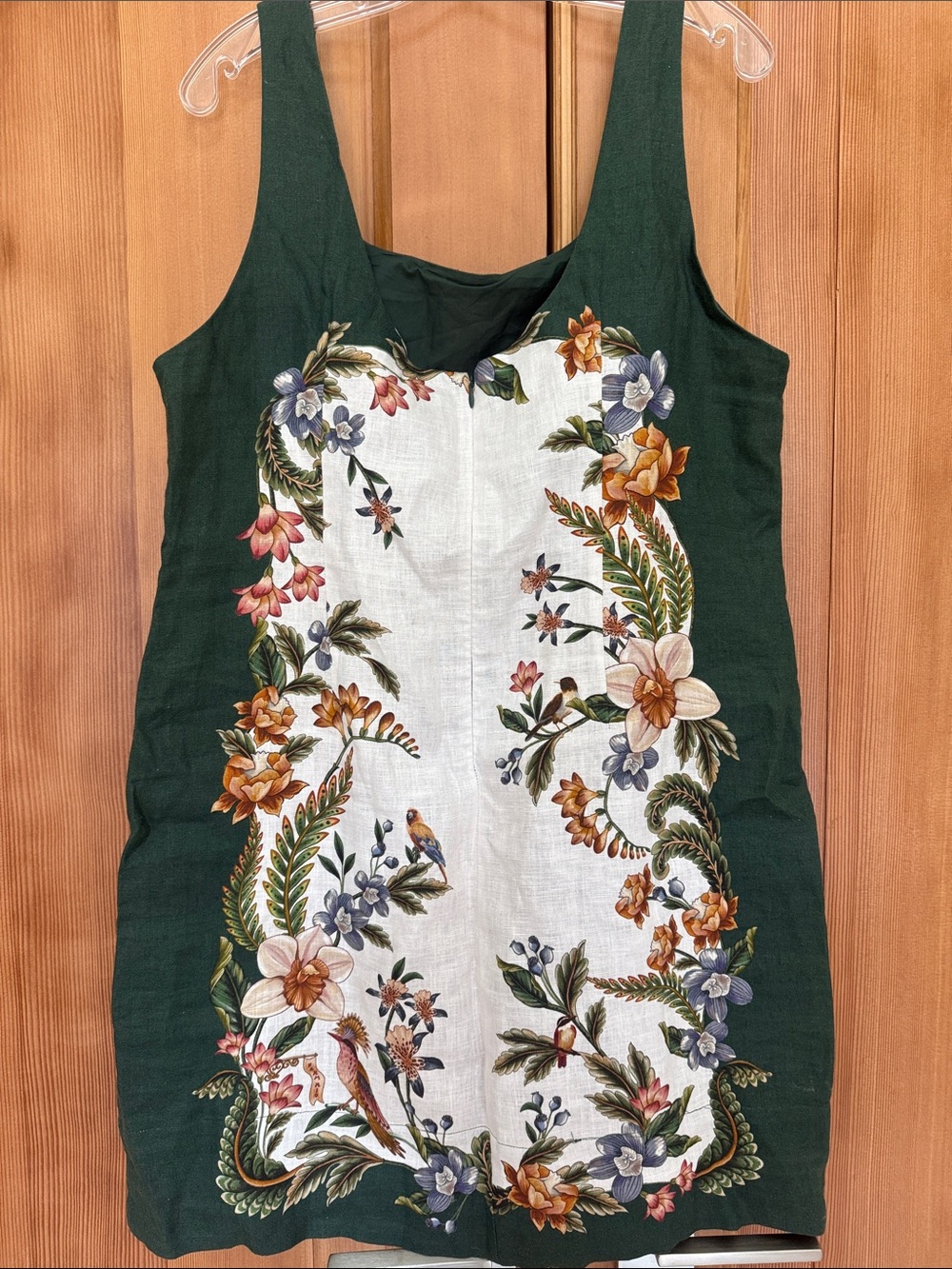 Farm Rio Nature Sand Linen Mini Dress - Picture 8 of 12